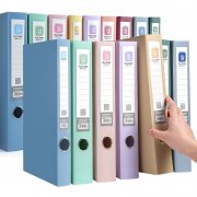加厚莫兰迪档案盒折叠资料收纳盒资料盒办公用品超厚大容量档案盒